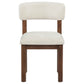 Faulkner Upholstered Dining Side Chair Cream (Set of 2)