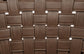Tallis Woven Leatherette Back Dining Side Chair Brown (Set of 2)