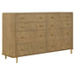 Arini 3-piece Queen Bedroom Set Sand Wash and Natural Cane
