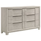 Farre 6-drawer Dresser Washed Grey
