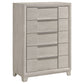 Farre 5-drawer Chest of Drawers Washed Grey