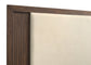 Etienne Queen Velvet Upholstered Panel Bed Walnut