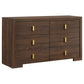 Etienne 5-piece Queen Bedroom Set Walnut