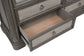Cresswell 4-piece California King Storage Bedroom Set Taupe