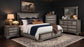Cresswell Queen Upholstered Storage Platform Bed Weathered Taupe
