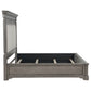 Cresswell Queen Upholstered Panel Bed Weathered Taupe