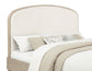 Lucaire California King Upholstered Panel Bed Sandstone