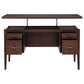 Graham 54-inch 4-drawer Double Pedestal Lift Top Computer Desk Chocolate